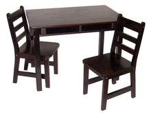 Load image into Gallery viewer, Kids Rectangular Table with Shelves & 2 Chairs