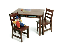 Load image into Gallery viewer, Kids Rectangular Table with Shelves & 2 Chairs