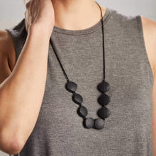 Load image into Gallery viewer, Teething Necklace for Mom, Antoinette in Midnight

