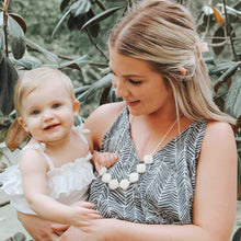 Load image into Gallery viewer, Teething Necklace for Mom, Antoinette in Vanilla