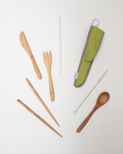 Load image into Gallery viewer, Reusable Utensil Kit - Classic Glass Straw