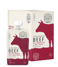 Load image into Gallery viewer, Grass Fed Beef with Organic Kale & Sweet Potatoes Baby Food