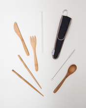 Load image into Gallery viewer, Reusable Utensil Kit - Classic Glass Straw