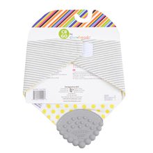 Load image into Gallery viewer, CB GO by Chewbeads Baby Cotton Drool Bib with 100% Silicone Teether
