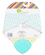 Load image into Gallery viewer, CB GO by Chewbeads Baby Cotton Drool Bib with 100% Silicone Teether
