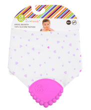 Load image into Gallery viewer, CB GO by Chewbeads Baby Cotton Drool Bib with 100% Silicone Teether