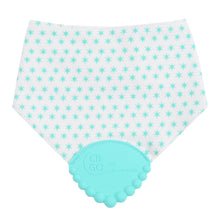 Load image into Gallery viewer, CB GO by Chewbeads Baby Cotton Drool Bib with 100% Silicone Teether