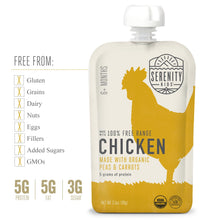 Load image into Gallery viewer, Free Range Chicken with Organic Peas & Carrots Baby Food