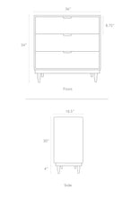 Load image into Gallery viewer, Kabano Modern Kids 3-Drawer Dresser