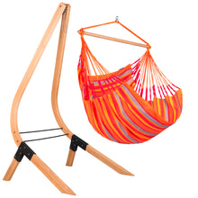 Load image into Gallery viewer, Vela Caramel - FSC Certified Spruce Stand for Basic Hammock Chairs