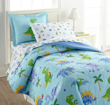 Load image into Gallery viewer, Dinosaur Land 100% Organic Cotton Flannel Pillow Case