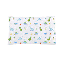 Load image into Gallery viewer, Dinosaur Land 100% Organic Cotton Flannel Toddler Pillow Case
