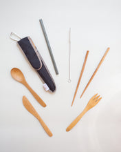 Load image into Gallery viewer, Reusable Utensil Kit - Choose Your Straw Color
