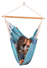 Load image into Gallery viewer, Habana Azure - Organic Cotton Comfort Hammock Chair