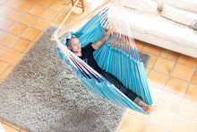 Load image into Gallery viewer, Habana Azure - Organic Cotton Comfort Hammock Chair