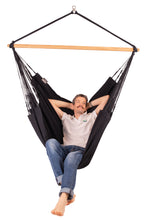Load image into Gallery viewer, Habana Onyx - Organic Cotton Kingsize Hammock Chair