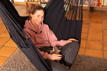 Load image into Gallery viewer, Habana Onyx - Organic Cotton Kingsize Hammock Chair