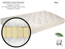 Load image into Gallery viewer, Hush-a-Bye 2" Latex & Organic Cotton Crib Mattress