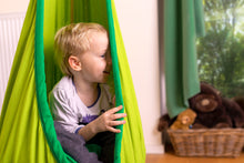 Load image into Gallery viewer, Joki Froggy - Organic Cotton Kids Hanging Nest with Suspension
