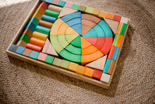Load image into Gallery viewer, Jumbo Natural Rainbow Blocks - 86 Pieces
