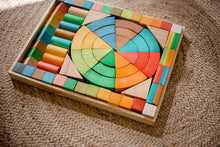 Load image into Gallery viewer, Jumbo Natural Rainbow Blocks - 86 Pieces