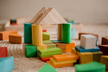 Load image into Gallery viewer, Jumbo Natural Rainbow Blocks - 86 Pieces