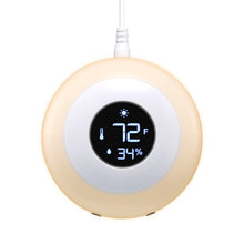 Load image into Gallery viewer, LittleHippo Kelvin Color Changing Nursery Night Light, Customizable Room Thermometer and Hygrometer for Children/Kids