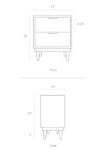 Load image into Gallery viewer, Kabano Modern Kids 2-Drawer Nightstand