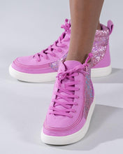 Load image into Gallery viewer, Kids' Pink Printed Billy Classic Lace Highs