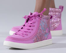 Load image into Gallery viewer, Kids' Pink Printed Billy Classic Lace Highs
