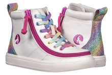 Load image into Gallery viewer, Kids' White Rainbow Billy Classic Lace Highs