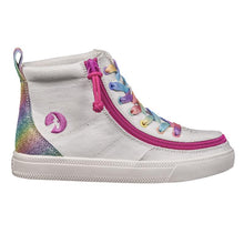 Load image into Gallery viewer, Kids' White Rainbow Billy Classic Lace Highs