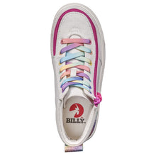 Load image into Gallery viewer, Kids' White Rainbow Billy Classic Lace Highs