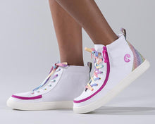 Load image into Gallery viewer, Kids' White Rainbow Billy Classic Lace Highs