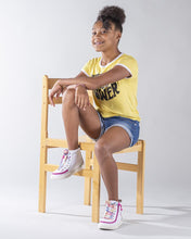 Load image into Gallery viewer, Kids' White Rainbow Billy Classic Lace Highs