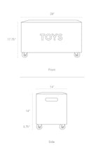 Load image into Gallery viewer, Toy Box Chest on Casters