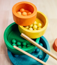Load image into Gallery viewer, Natural Colored Nesting and Stacking Bowls