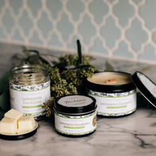Load image into Gallery viewer, Lemongrass Eucalyptus Essential Oil Candles