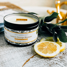 Load image into Gallery viewer, Lemon Orange Blossom Essential Oil Candles