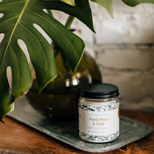 Load image into Gallery viewer, Fresh Mint & Lime Essential Oil Candles