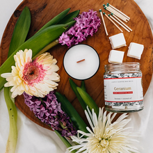 Load image into Gallery viewer, Geranium Essential Oil Candles