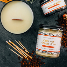Load image into Gallery viewer, Cinnamon Orange Clove Essential Oil Candles