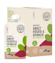 Load image into Gallery viewer, Organic Sweet Potato & Spinach Baby Food