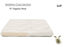 Load image into Gallery viewer, Teddy Organic Wool Mattress Topper - Soft 2 Inch Chemical Free Pure Wool