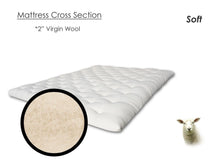 Load image into Gallery viewer, Teddy Organic Wool Mattress Topper - Soft 2 Inch Chemical Free Pure Wool