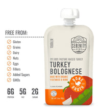 Load image into Gallery viewer, Turkey Bolognese with Bone Broth Baby Food