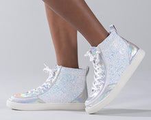Load image into Gallery viewer, Kids' Unicorn Metallic Glitter Billy Classic Lace Highs
