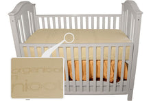 Load image into Gallery viewer, Organic Cotton Waterproof Crib Mattress Pad Protector