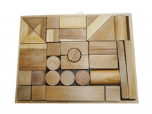 Load image into Gallery viewer, Natural Wood Blocks - 34 Pieces
