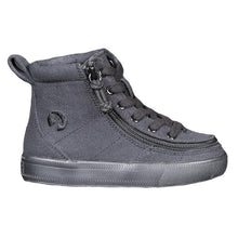 Load image into Gallery viewer, Toddler Black to the Floor Canvas Billy Classic Lace Highs